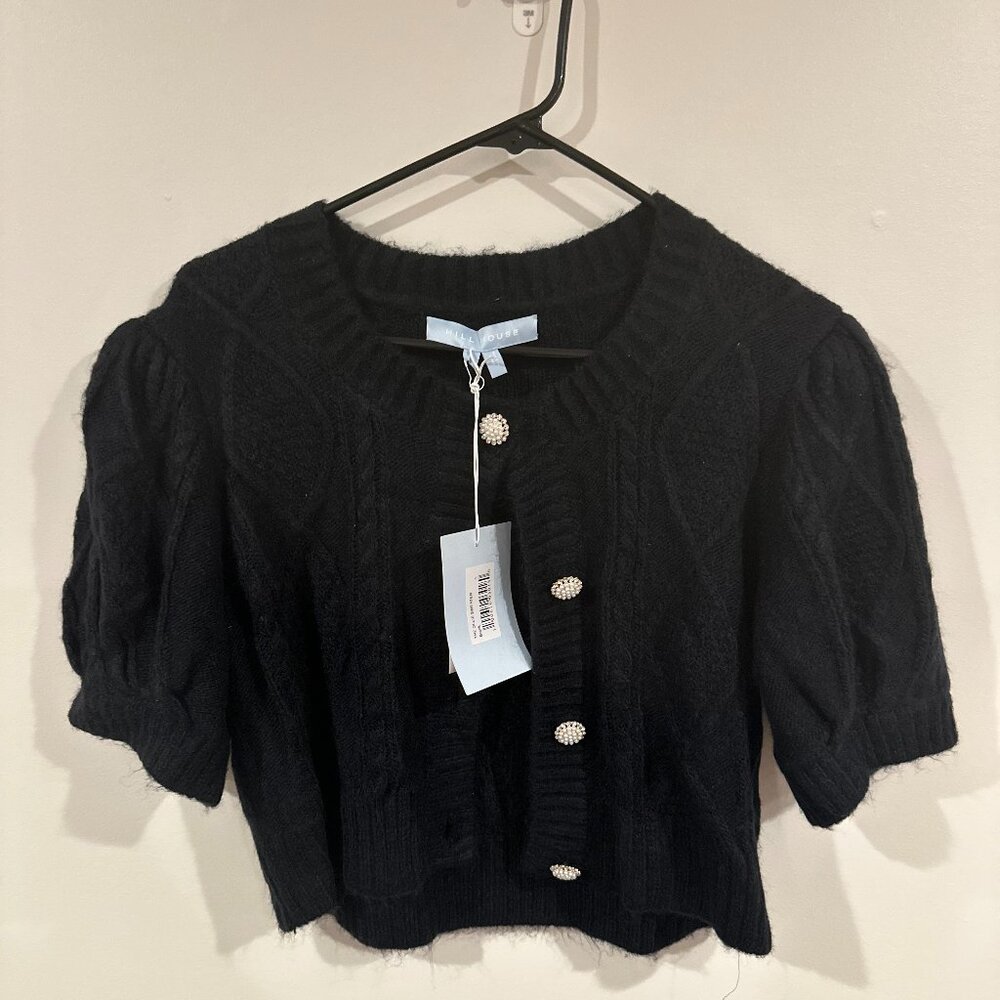 Hill House Ollie Sweater  in Black Size Large NWT